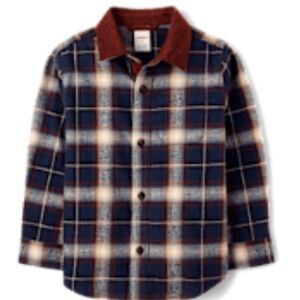 Boys Plaid Button Up Shirt - Size 5T